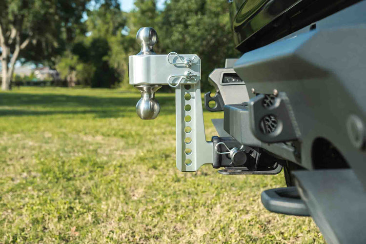 BulletProof 2.0" Aluminum Medium Duty 6" Drop/Rise Hitch - Stainless Ball