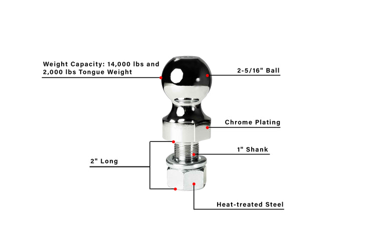 BulletProof 2-5/16" Threaded Ball