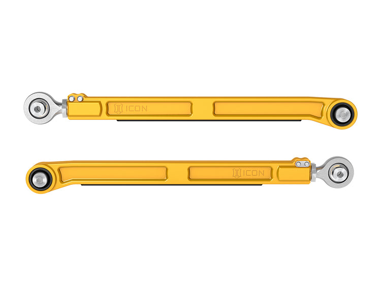 ICON 2022-2026 Toyota Tundra/2023-2026 Toyota Sequoia/2024-2026 Toyota Tacoma, Rear, Billet Lower Link Kit, Gold Anodizing