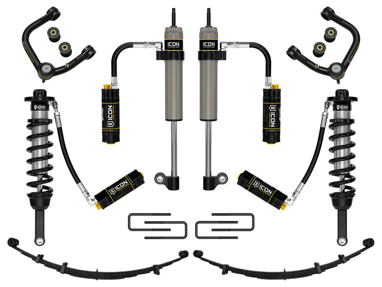 ICON 2005-2015 Toyota Tacoma 0-3.5" Lift/2016-2023 Tacoma 0-2.75" Lift, Stage 9 Suspension System, Tubular, CDCV