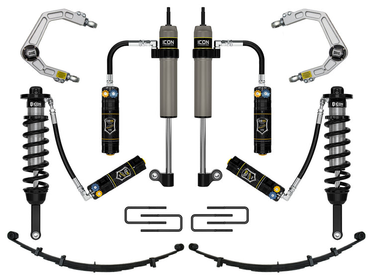 ICON 2005-2015 Toyota Tacoma 0-3.5" Lift/2016-2023 Tacoma 0-2.75" Lift, Stage 9 Suspension System, Billet, CDXS