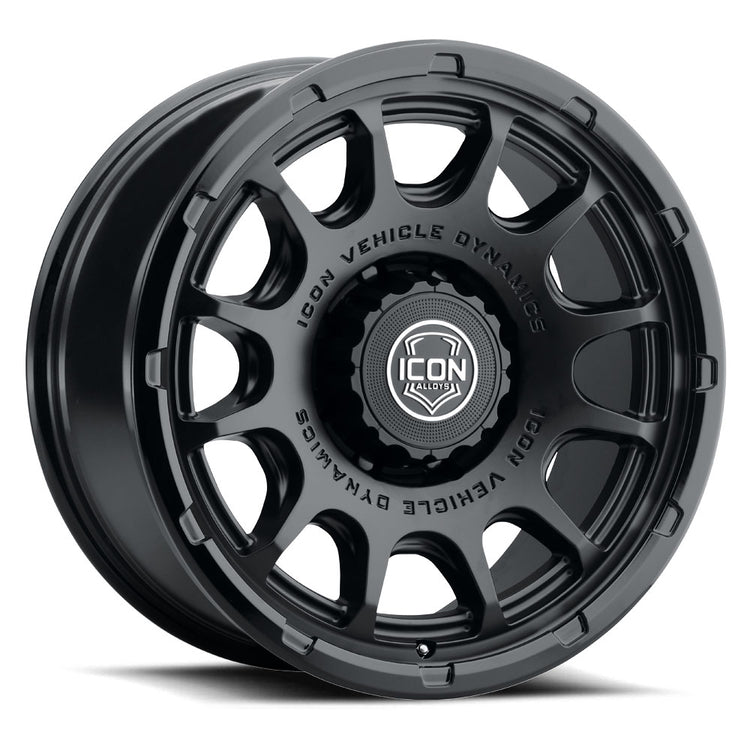 ICON Alloys Rancho, Double Black, 20 x 9 / 8 x 170, 6mm Offset, 5.25" Backspace