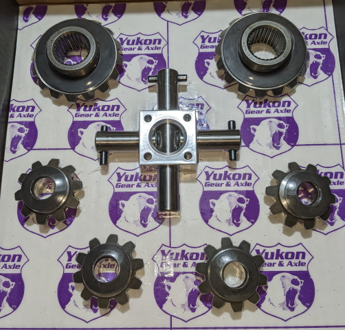 Yukon standard open spider gear kit, Ford 9", 28 spline, 4-pinion design
