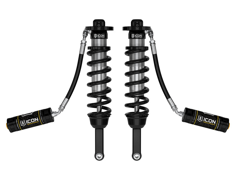 ICON 2005-2023 Toyota Tacoma, 0-3.5"/0-2.75" Lift, Front, V.S. 2.5 Series Coilover Kit, Extended Travel, Remote Reservoir, 700 lbs/in Coils, Pair