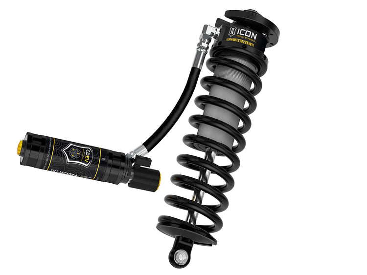 ICON 2017-2026 Ford F-250/F-350 Super Duty 4WD, 2.5-3” Lift, V.S. 3.0 Series Coilover Conversion Kit, Remote Reservoir w/ CDEV, w/ Caster Cams