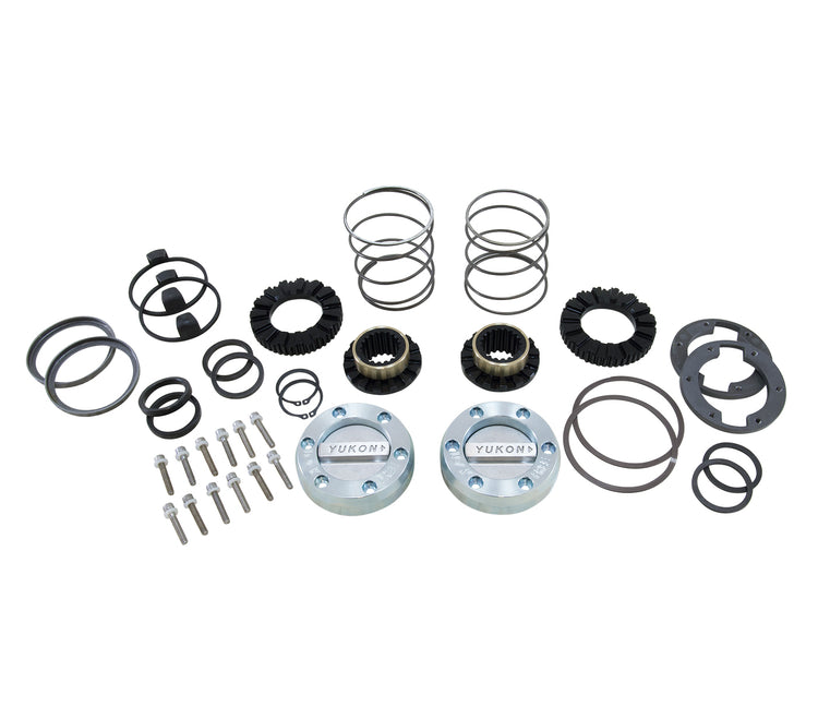 Yukon Hardcore Locking Hub Set GM 8.5\" Front & Dana 44 19-Spl 