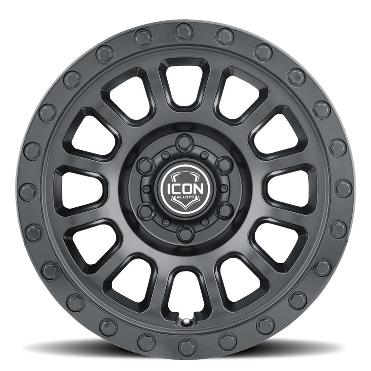 ICON Alloys Hulse, Double Black, 18 x 9 / 6 x 135, 6mm Offset, 5.25" BS