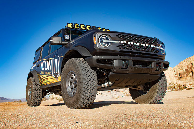 ICON 2021-2026 Ford Bronco, Sasquatch, 2-3" Lift, Stage 6 Suspension System, CDXS, Tubular
