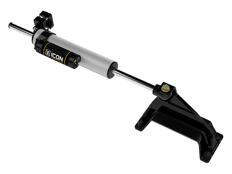ICON 2023-2026 F-250/F-350 Ford Super Duty 4WD, 2.5 Centerline Steering Stabilizer Kit, Piggyback Reservoir
