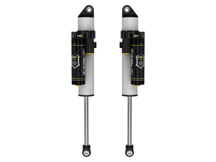 ICON 2011-2026 GM 2500/3500 HD, 0-2" Lift, Rear, V.S. 3.0 Series Shock Absorbers, Remote Reservoir w/ CDEV, Pair