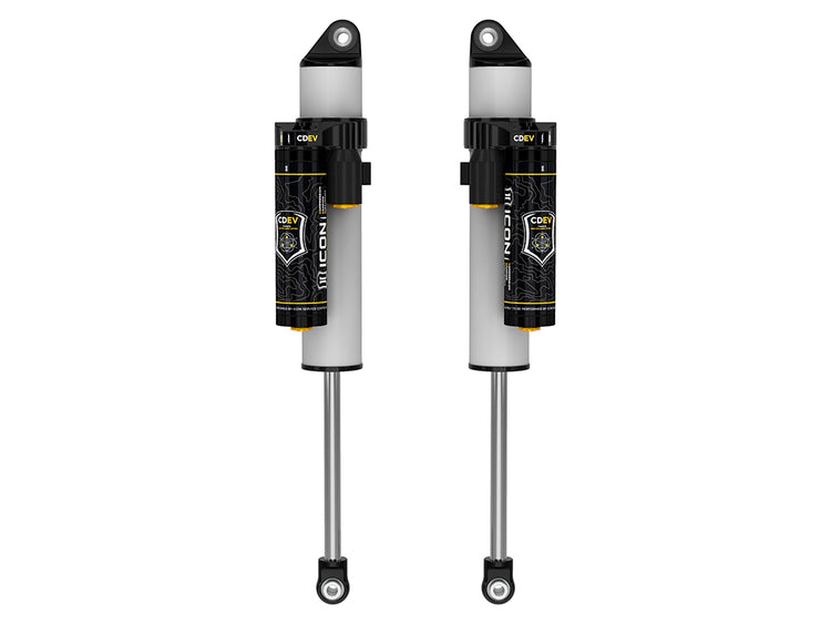 ICON 2011-2026 GM 2500/3500 HD, 0-2" Lift, Rear, V.S. 3.0 Series Shock Absorbers, Remote Reservoir w/ CDEV, Pair