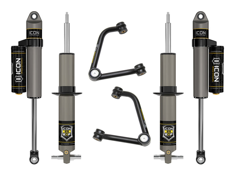 ICON 2019-2026 Chevrolet Silverado 1500/GMC Sierra 1500, 2.375-3.75" Lift, Stage 3 EXP Suspension System, Tubular