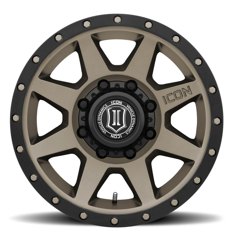 ICON Alloys Rebound HD, Bronze, 17 x 8.5 / 8 x 170, 6mm Offset, 5" Backspace