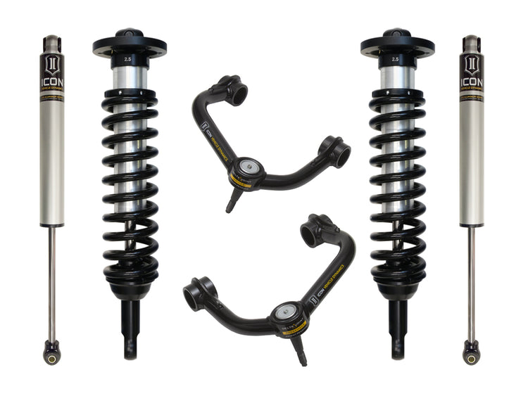 ICON 2009-2013 Ford F-150 4WD, 0-2.63" Lift, Stage 2 Suspension System, Tubular