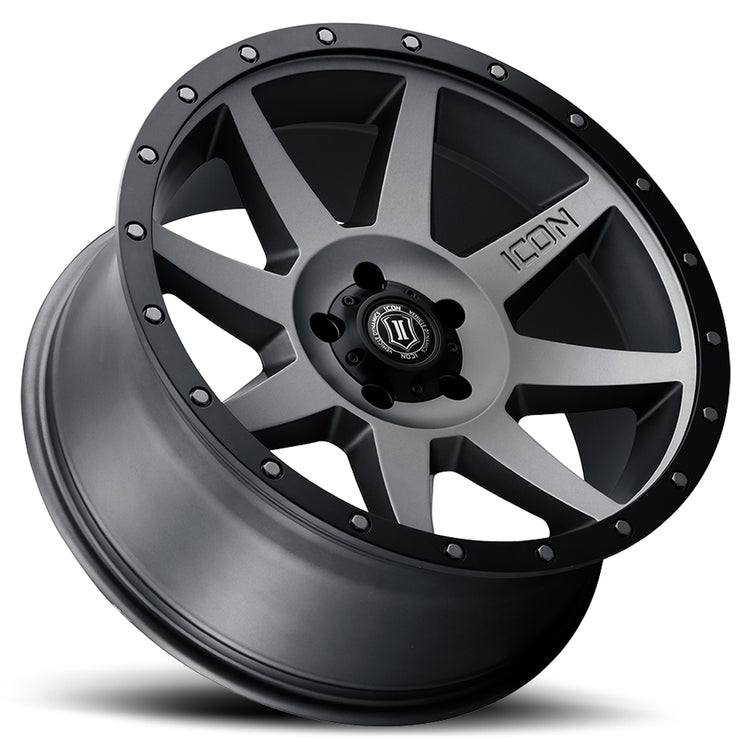ICON Alloys Rebound, Titanium, 20 x 9 / 6 x 5.5, 0mm Offset, 5" BS