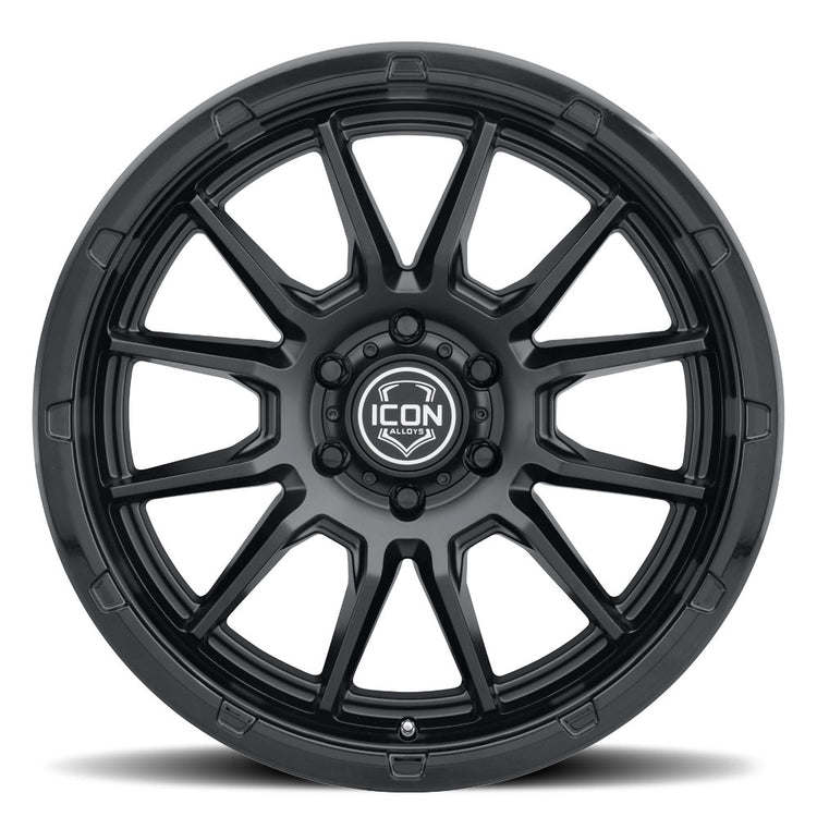 ICON Alloys Cajon, Double Black, 20 x 9 / 6 x 5.5, 0mm Offset, 5" BS