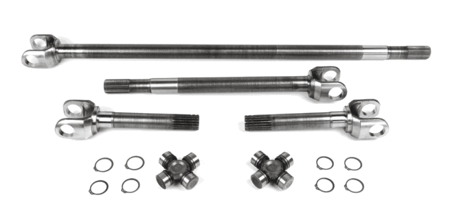 Yukon Chromoly Front Axle Kit, Dana 44, Both Sides, 19/30 Spline, 1310 U-Joints