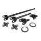 Yukon Chromoly Front Axle Kit, Chrysler 9.25” Diff, 33 Spline, 1485 U-Joints