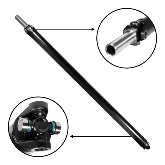 NEW USA Standard Front Driveshaft for Jeep Liberty, 20" Weld to Weld