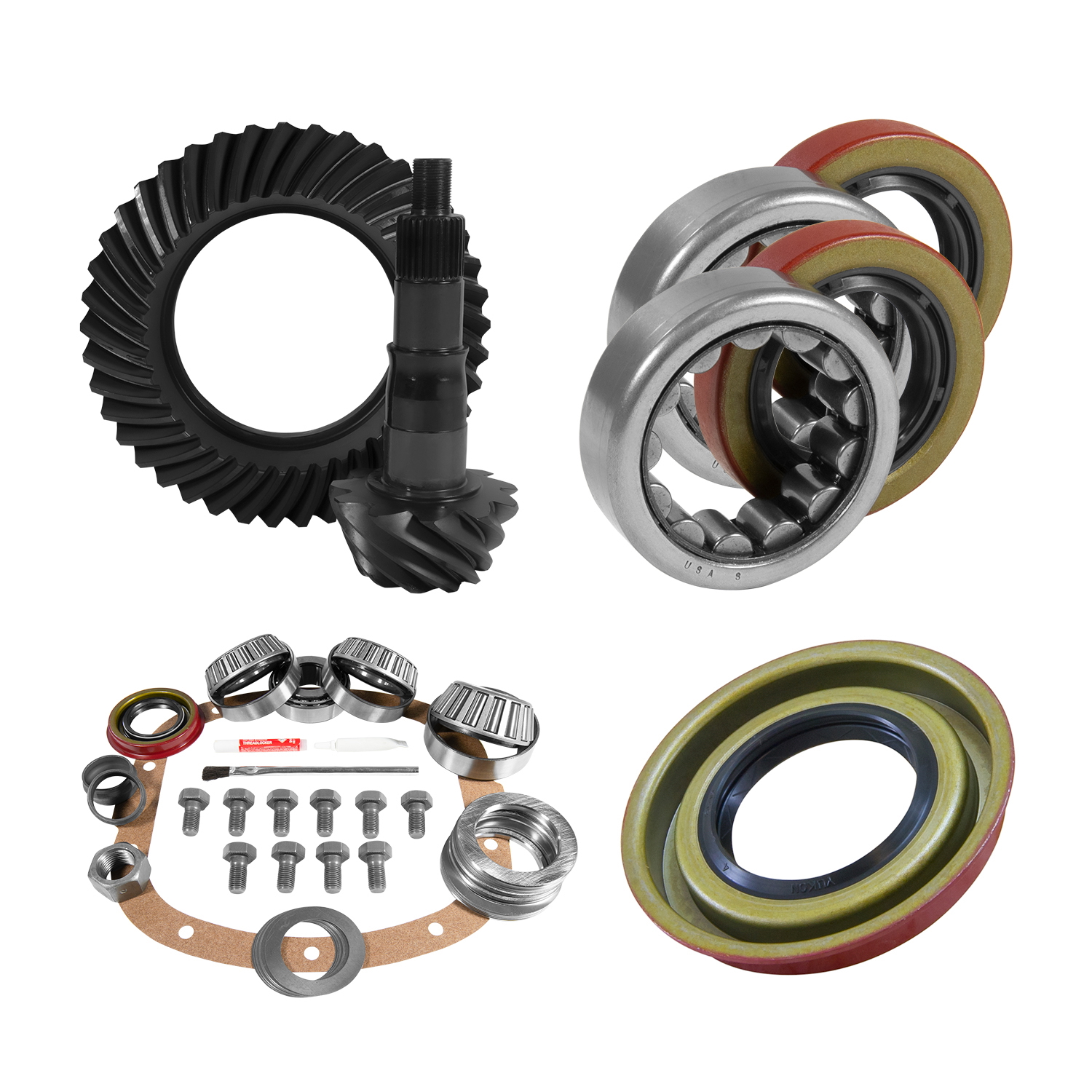 7.5"/7.625" GM 4.11 Rear Ring & Pinion, Install Kit, 2.25" OD Axle Bearings