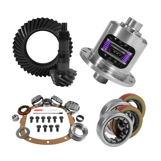 7.5" GM 3.73 Rear Ring & Pinion, Install Kit, 26spl Posi, 2.25" Axle Bearings