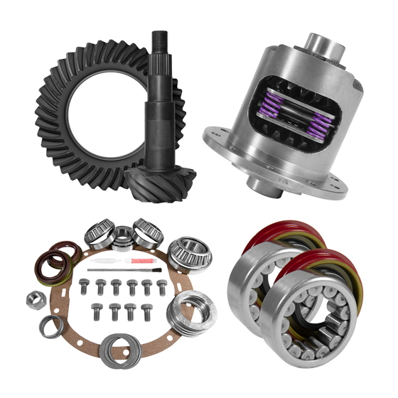 8.6" GM 4.56 Rear Ring & Pinion, Install Kit, 30spl Posi, Axle Bearings & Seals