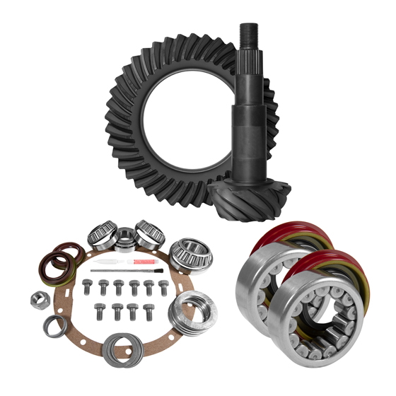 8.6" GM 3.42 Rear Ring & Pinion, Install Kit, Axle Bearings & Seal