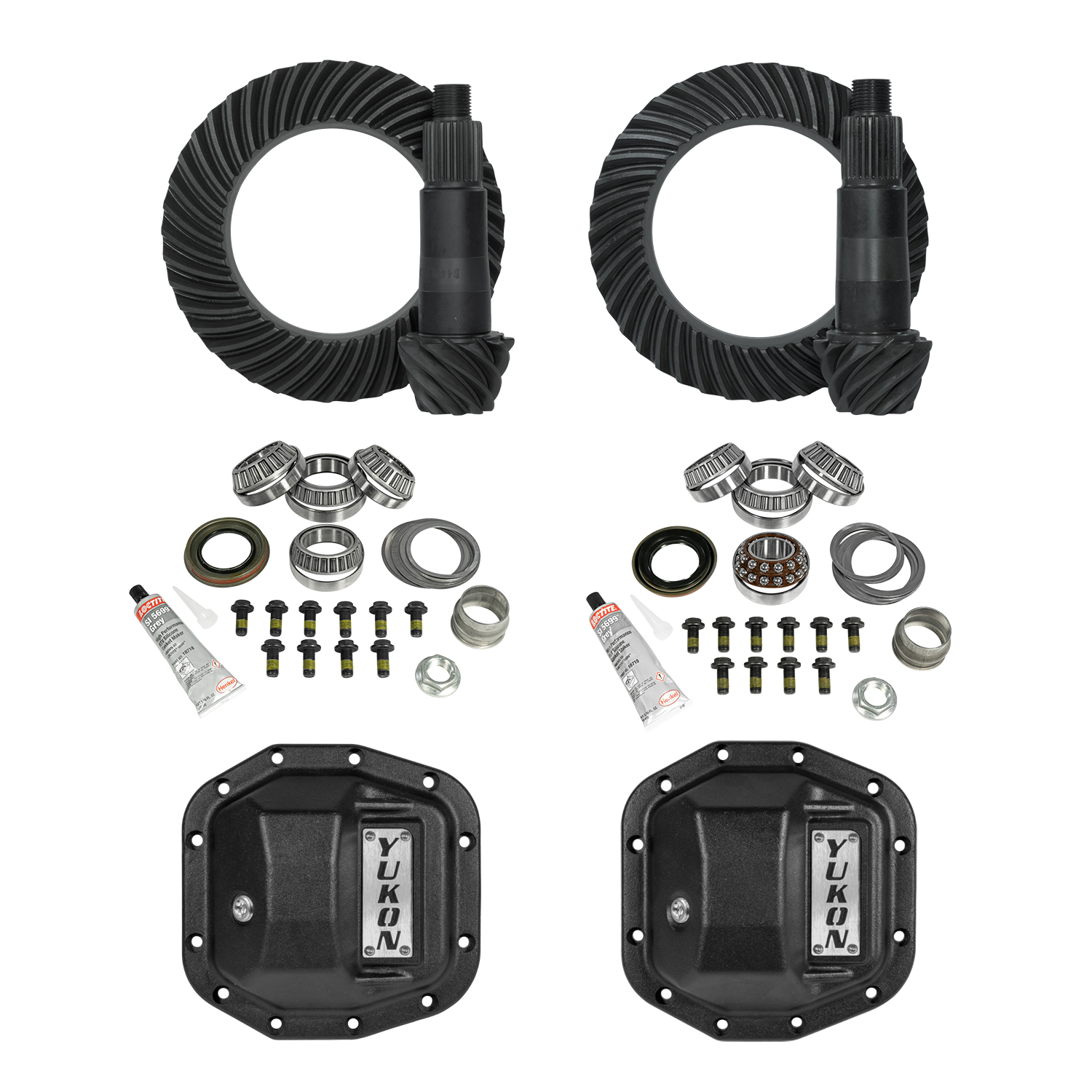 Yukon Stage 2 Jeep JL Re-Gear Kit w/Covers, Dana 30/35, 4.88 Ratio, 24 Spline