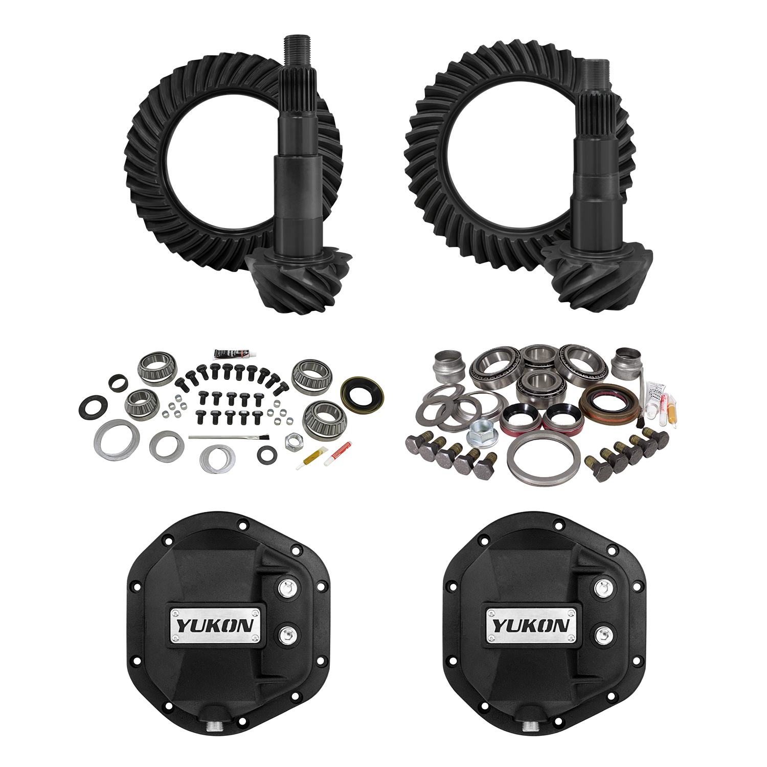 Yukon Stage 2 Jeep JK Re-Gear Kit w/Covers for Dana 44, 4.11 Ratio, 24 Spline