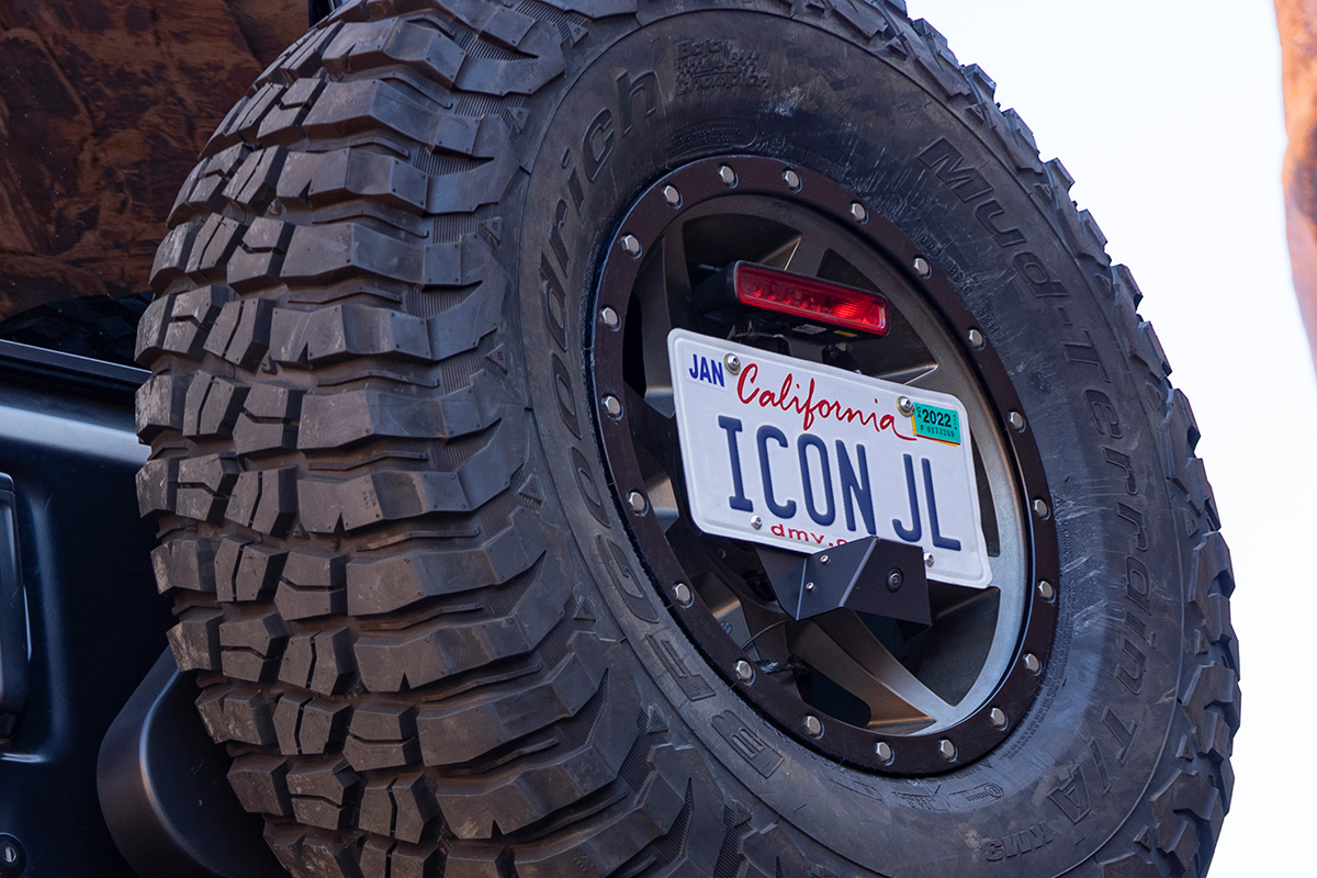 ICON Impact Armor 2018-Up Jeep Wrangler JL License Plate Relocation Kit