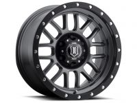 ICON Alloys Alpha, Gun Metal, 17 x 8.5 / 5 x 5, 0mm Offset, 4.75" BS