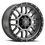 ICON Alloys Alpha, Gun Metal, 20 x 9 / 6 x 135, 16mm Offset, 5.625" BS