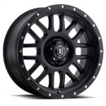 ICON Alloys Alpha, Satin Black, 20 x 9 / 6 x 135, 16mm Offset, 5.625" BS