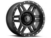 ICON Alloys Six Speed, Satin Black, 17 x 8.5 / 6 x 5.5, 0mm Offset, 4.75" BS