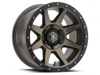 ICON Alloys Rebound, Bronze, 17 x 8.5 / 5 x 5, -6mm Offset, 4.5" BS