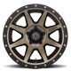 ICON Alloys Rebound, Bronze, 17 x 8.5 / 5 x 5.5, 0mm Offset, 4.75" BS