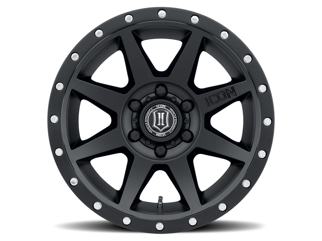 ICON Alloys Rebound, Satin Black, 18 x 9 / 6 x 135, 6mm Offset, 5.25" BS