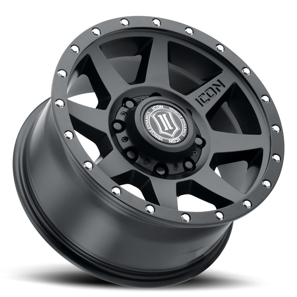 ICON Alloys Rebound HD, Satin Black, 18 x 9 / 8 x 170, 6mm Offset, 5.25" BS