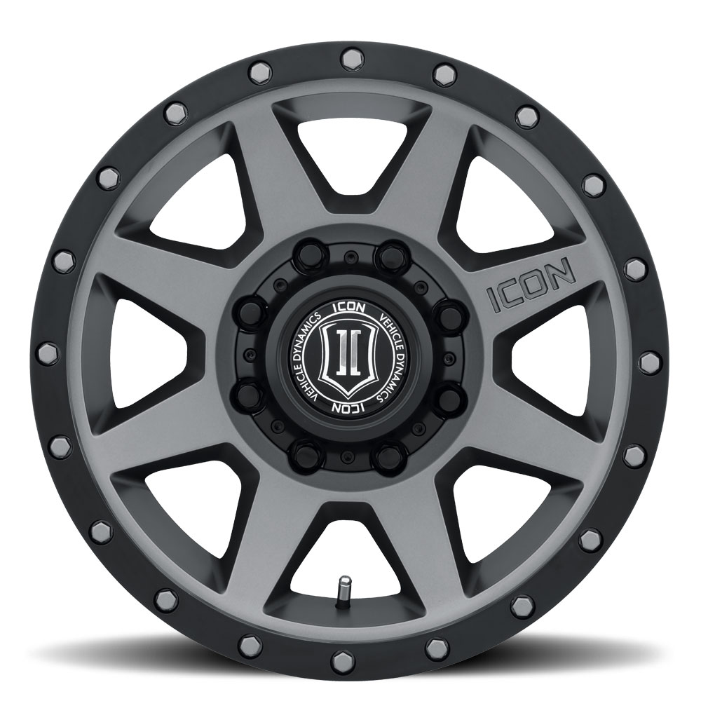 ICON Alloys Rebound HD, Titanium, 18 x 9 / 8 x 170, 6mm Offset, 5.25" BS