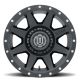 ICON Alloys Rebound HD, Satin Black, 18 x 9 / 8 x 180, 12mm Offset, 5.5" BS