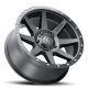 ICON Alloys Rebound, Satin Black, 20 x 9 / 5 x 5, -12mm Offset, 4.5" BS