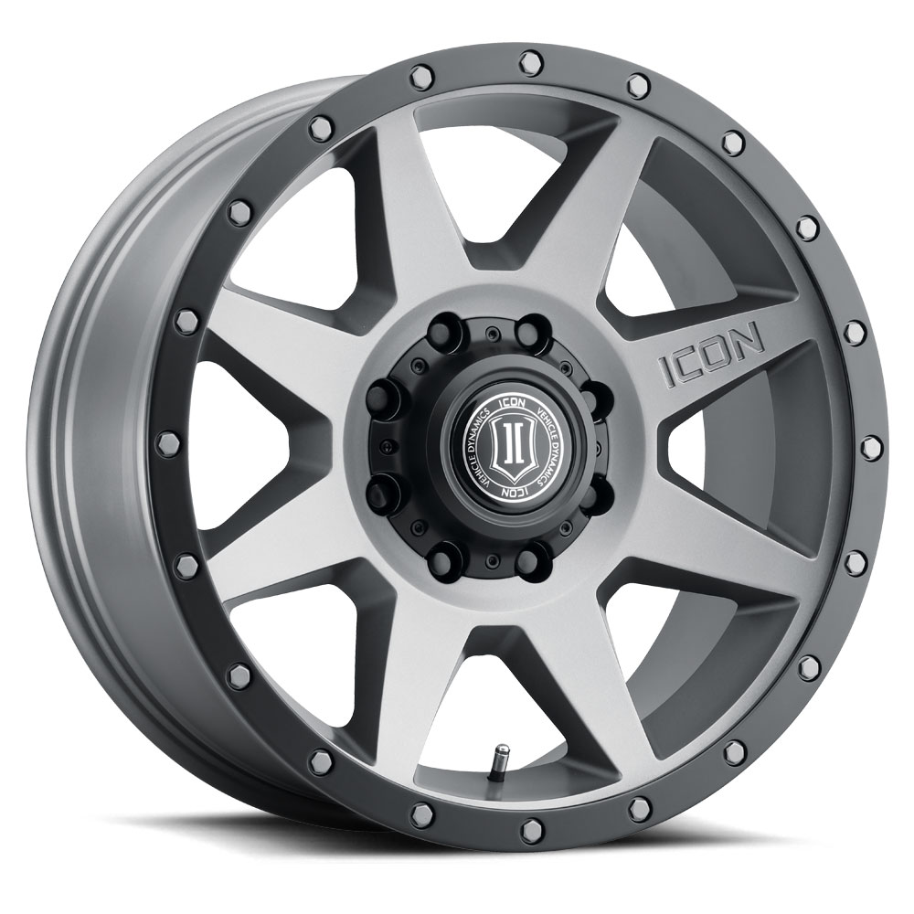 ICON Alloys Rebound, Titanium, 20 x 9 / 8 x 6.5, 12mm Offset, 5.5" BS