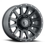 ICON Alloys Compression HD, Satin Black, 18 x 9 / 8 x 170, 6mm Offset, 5.25" BS