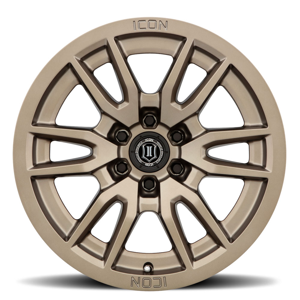 ICON Alloys Vector 6, Bronze, 17 x 8.5 / 6 x 135, 6mm Offset, 5" BS