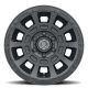 ICON Alloys Thrust, Satin Black, 17 x 8.5 / 5 x 4.5, 0mm Offset, 4.75" BS