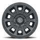 ICON Alloys Thrust, Satin Black, 17 x 8.5 / 5 x 4.5, 0mm Offset, 4.75" BS