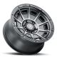 ICON Alloys Victory, Smoked Satin Black, 17 x 8.5 /5 x 4.5, 0mm Offset, 4.75" BS