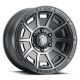 ICON Alloys Victory, Smoked Satin Black, 17 x 8.5 /5 x 4.5, 0mm Offset, 4.75" BS