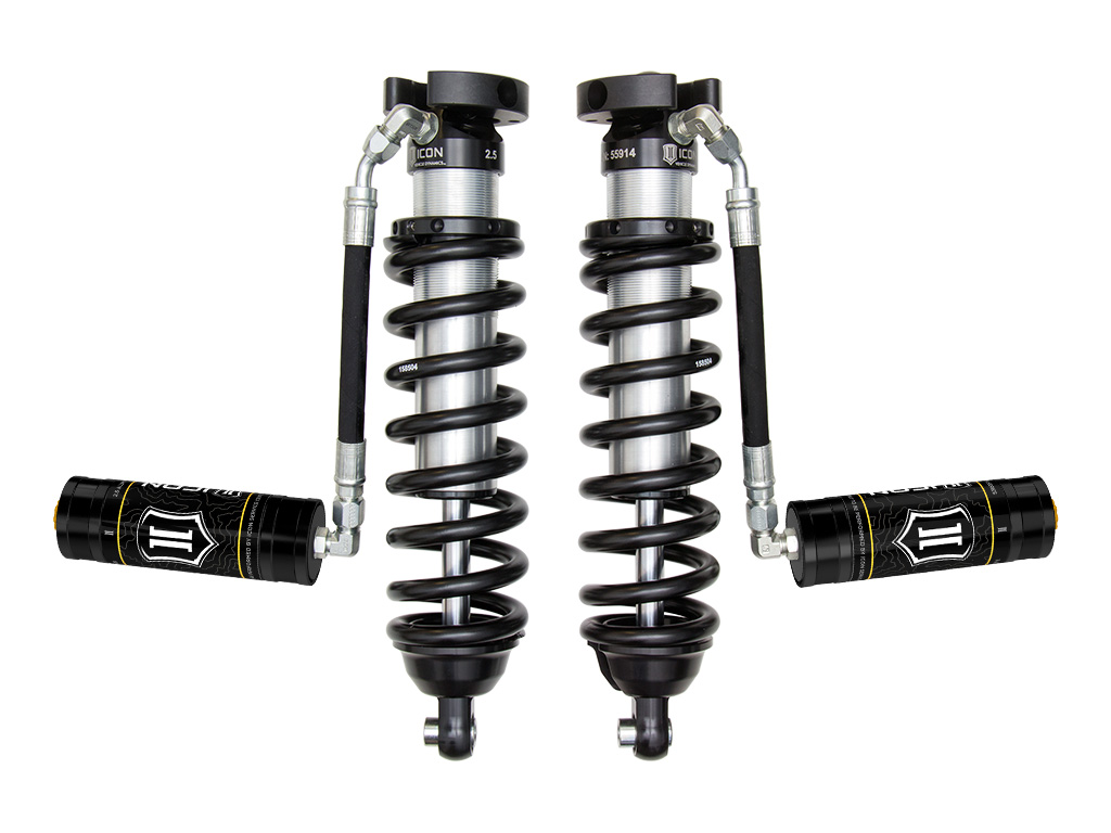 ICON 1996-2004 Toyota Tacoma, 0-3" Lift, Front,V.S. 2.5 Series Coilover Kit, Extended Travel, Remote Reservoir, 700 lbs/in Spring Rate