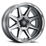 ICON Alloys Bandit, Gun Metal, 20 x 10 / 6 x 5.5, -24mm Offset, 4.5" BS